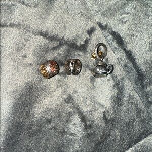 Brighton Charm Bundle — Pumpkin, Star & Teapot‑Style Charms (3‑Piece Set)